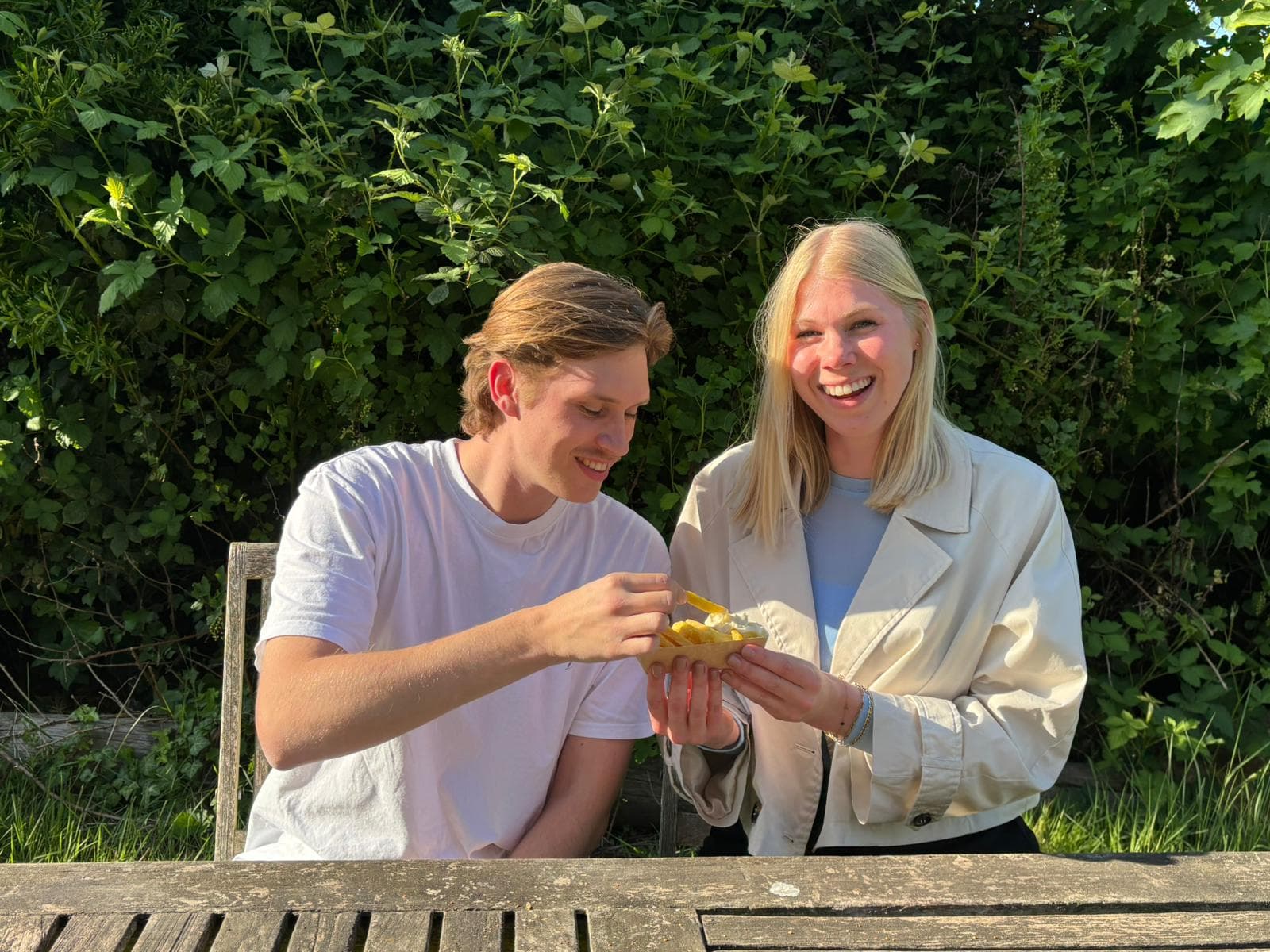 Jasper en Saartje, de twee die Friturisme bedachten